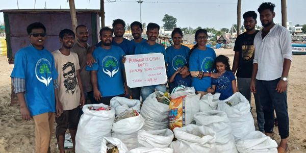 Clean up earth - Kovalam Beach, Chennai